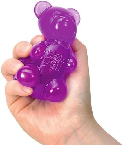 Gummy Bear - Sensory Fidget Toy with Jelly-Like Filling - 3.5" Tall - Purple (Pack of 1) - Image 4