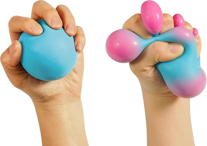 Color Change Groovy Glob! Squishy, Squeezy, Stretchy Stress Balls - Assorted Colors 3 Pack - Image 3