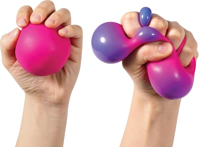 Color Change Groovy Glob! Squishy, Squeezy, Stretchy Stress Balls - Assorted Colors 3 Pack - Image 4